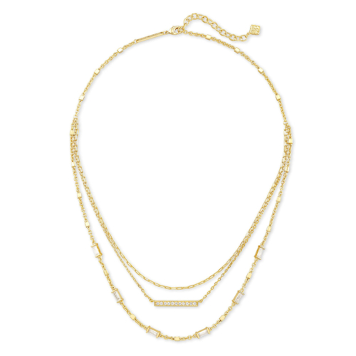 Addison Triple Strand Necklace in Gold - 4217717790.png